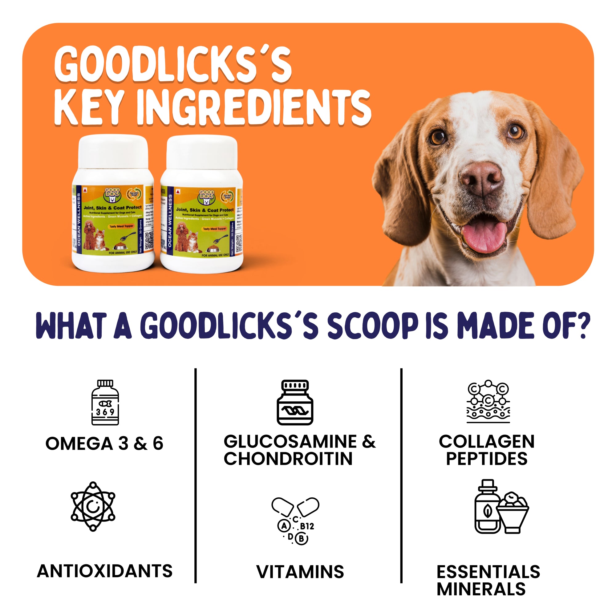 GOOD LICKS™ Joint and Mobility Health Supplement for Dogs (30 Grams)
