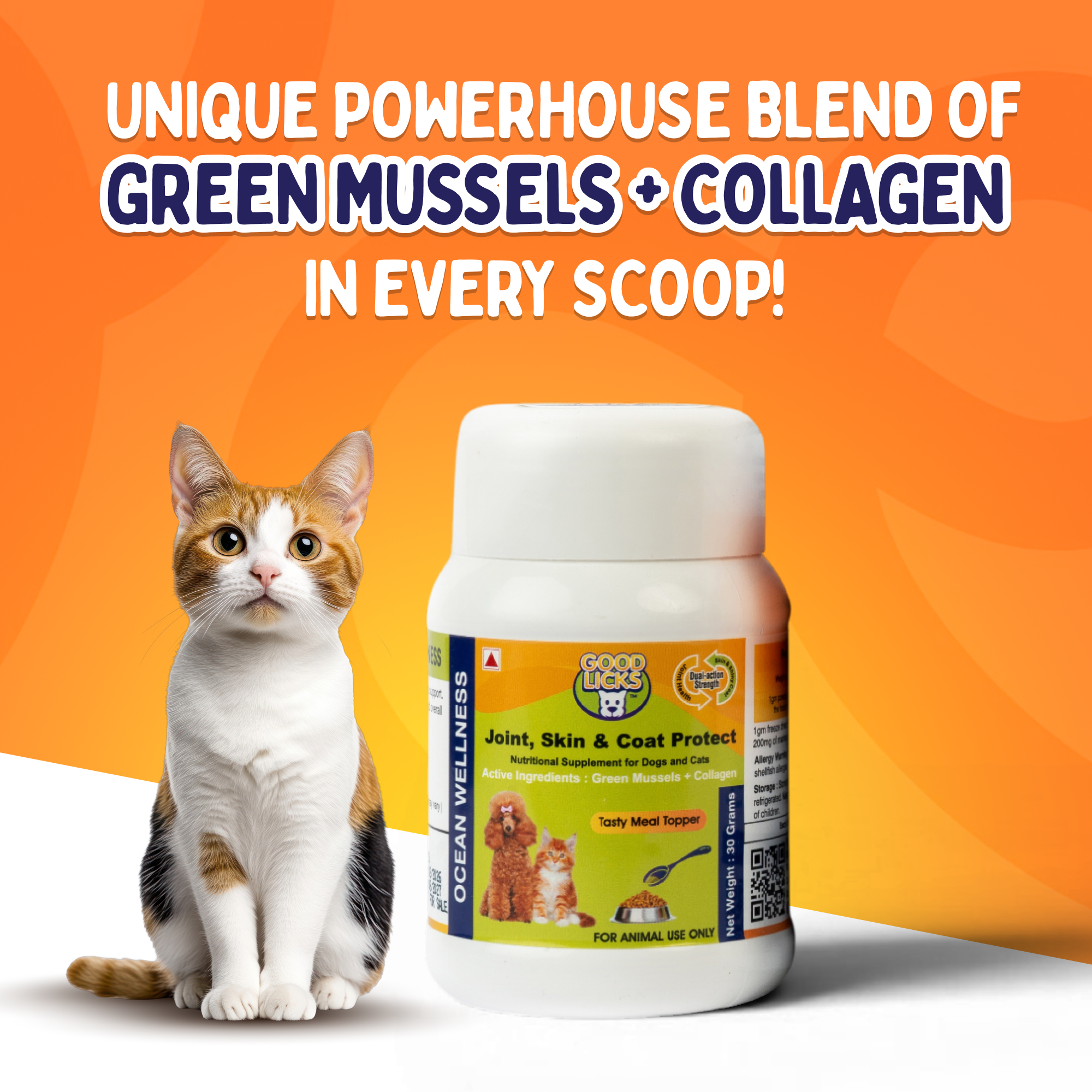 GOOD LICKS™ Joint and Mobility Health Supplement for Cats (30 Grams)
